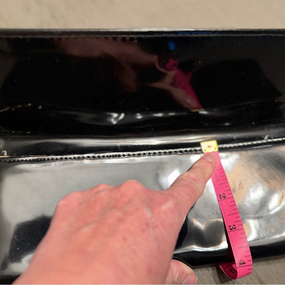 Nordstrom Black Patent Leather Clutch - Picture 2 of 3